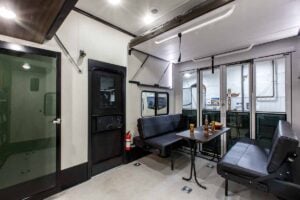 2026 Forest River Rogue Armored 351G2 Fifth Wheel Toy Hauler Interior Image