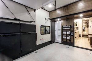 2026 Forest River Rogue Armored 351G2 Fifth Wheel Toy Hauler Interior Image