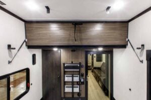 2026 Forest River Rogue Armored 351G2 Fifth Wheel Toy Hauler Interior Image