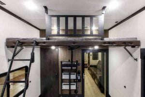 2026 Forest River Rogue Armored 351G2 Fifth Wheel Toy Hauler Interior Image