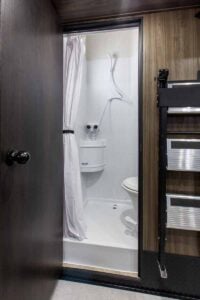 2026 Forest River Rogue Armored 351G2 Fifth Wheel Toy Hauler Interior Image