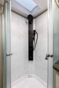 2026 Forest River Rogue Armored 351G2 Fifth Wheel Toy Hauler Interior Image