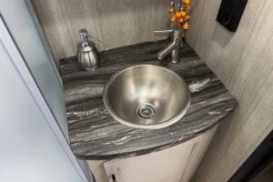 2026 Forest River Rogue Armored 351G2 Fifth Wheel Toy Hauler Interior Image