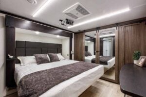 2026 Forest River Rogue Armored 351G2 Fifth Wheel Toy Hauler Interior Image