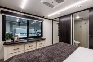 2026 Forest River Rogue Armored 351G2 Fifth Wheel Toy Hauler Interior Image