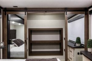 2026 Forest River Rogue Armored 351G2 Fifth Wheel Toy Hauler Interior Image