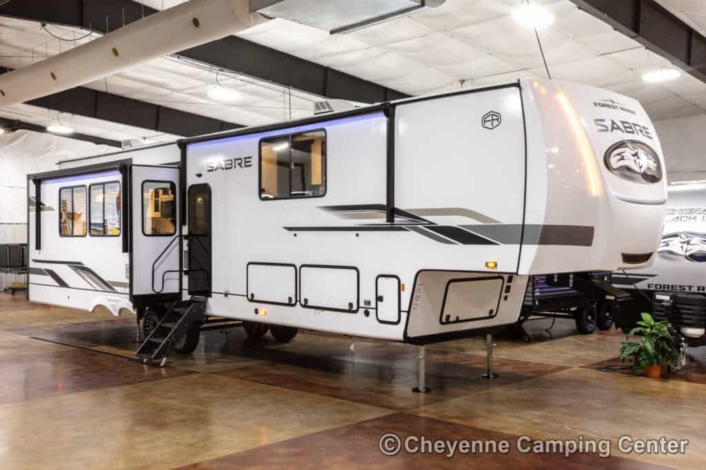 2026 Forest River Sabre 37FLH Front Living Room Fifth Wheel Enterior Image