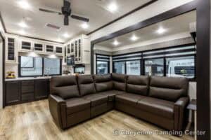 2026 Forest River Sabre 36EST Rear Kitchen Fifth Wheel Interior Image