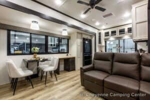 2026 Forest River Sabre 36EST Rear Kitchen Fifth Wheel Interior Image