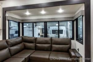 2026 Forest River Sabre 36EST Rear Kitchen Fifth Wheel Interior Image