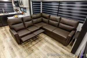 2026 Forest River Sabre 36EST Rear Kitchen Fifth Wheel Interior Image