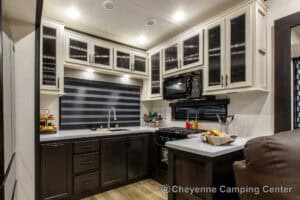 2026 Forest River Sabre 36EST Rear Kitchen Fifth Wheel Interior Image