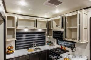 2026 Forest River Sabre 36EST Rear Kitchen Fifth Wheel Interior Image