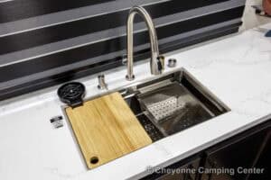 2026 Forest River Sabre 36EST Rear Kitchen Fifth Wheel Interior Image