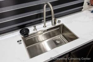 2026 Forest River Sabre 36EST Rear Kitchen Fifth Wheel Interior Image