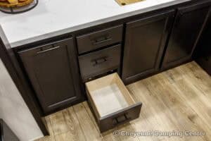 2026 Forest River Sabre 36EST Rear Kitchen Fifth Wheel Interior Image