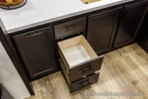 2026 Forest River Sabre 36EST Rear Kitchen Fifth Wheel Interior Image