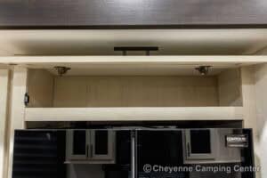 2026 Forest River Sabre 36EST Rear Kitchen Fifth Wheel Interior Image