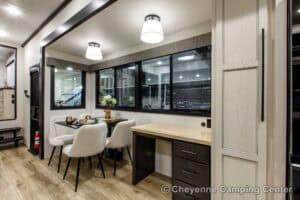 2026 Forest River Sabre 36EST Rear Kitchen Fifth Wheel Interior Image