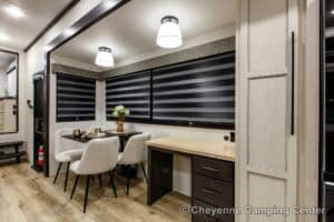 2026 Forest River Sabre 36EST Rear Kitchen Fifth Wheel Interior Image