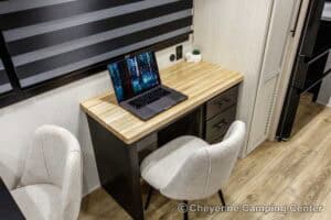 2026 Forest River Sabre 36EST Rear Kitchen Fifth Wheel Interior Image