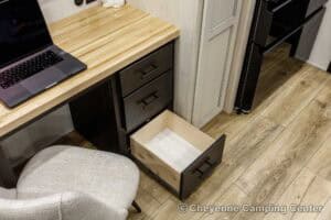 2026 Forest River Sabre 36EST Rear Kitchen Fifth Wheel Interior Image