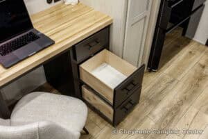 2026 Forest River Sabre 36EST Rear Kitchen Fifth Wheel Interior Image