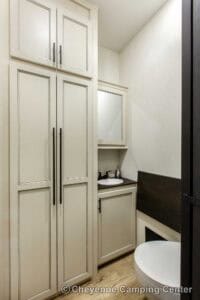 2026 Forest River Sabre 36EST Rear Kitchen Fifth Wheel Interior Image