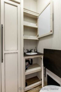 2026 Forest River Sabre 36EST Rear Kitchen Fifth Wheel Interior Image