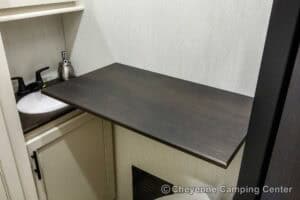 2026 Forest River Sabre 36EST Rear Kitchen Fifth Wheel Interior Image