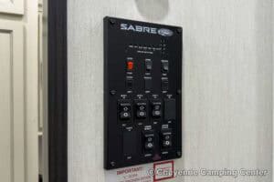 2026 Forest River Sabre 36EST Rear Kitchen Fifth Wheel Interior Image