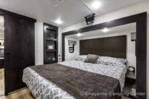 2026 Forest River Sabre 36EST Rear Kitchen Fifth Wheel Interior Image