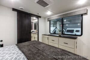 2026 Forest River Sabre 36EST Rear Kitchen Fifth Wheel Interior Image
