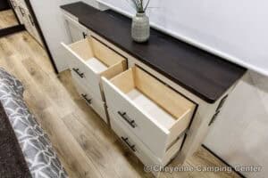 2026 Forest River Sabre 36EST Rear Kitchen Fifth Wheel Interior Image