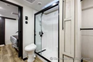 2026 Forest River Sabre 36EST Rear Kitchen Fifth Wheel Interior Image