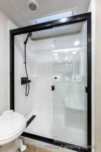 2026 Forest River Sabre 36EST Rear Kitchen Fifth Wheel Interior Image