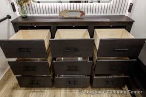 2026 Forest River Sabre 36EST Rear Kitchen Fifth Wheel Interior Image