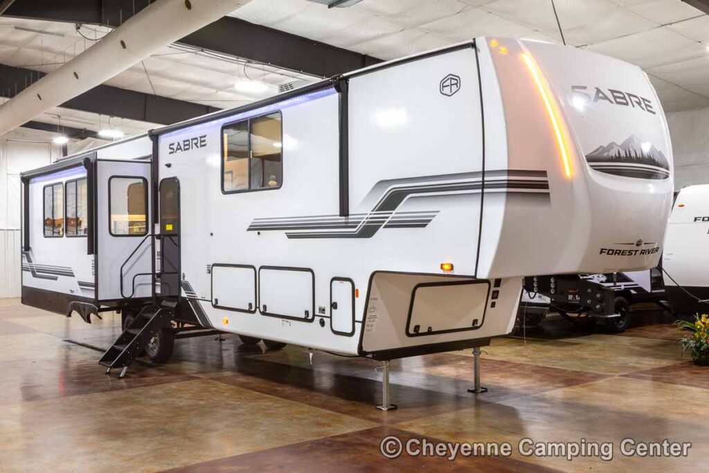 2026 Forest River Sabre 37FLH Front Living Room Fifth Wheel Enterior Image