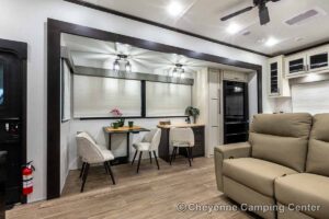 2027 Forest River Sabre 36EST Rear Kitchen Fifth Wheel Interior Image