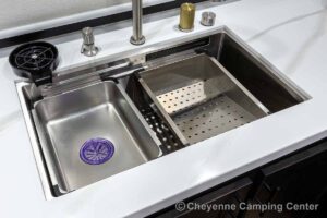 2027 Forest River Sabre 36EST Rear Kitchen Fifth Wheel Interior Image