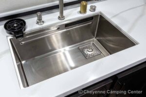 2027 Forest River Sabre 36EST Rear Kitchen Fifth Wheel Interior Image