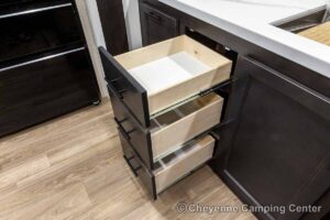 2027 Forest River Sabre 36EST Rear Kitchen Fifth Wheel Interior Image