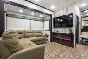2027 Forest River Sabre 36EST Rear Kitchen Fifth Wheel Interior Image