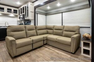 2027 Forest River Sabre 36EST Rear Kitchen Fifth Wheel Interior Image