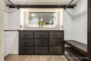 2027 Forest River Sabre 36EST Rear Kitchen Fifth Wheel Interior Image
