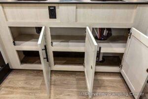2027 Forest River Sabre 36EST Rear Kitchen Fifth Wheel Interior Image