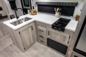 2025 KZ Sportsmen Select 261BHSL Bunkhouse Travel Trailer Interior Image