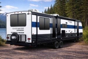 2026 Forest River Cherokee Wolf Den 306MM Couples Travel Trailer Exterior Image