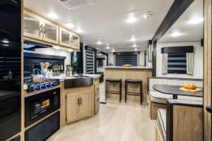 2026 Forest River Cherokee Wolf Den 306MM Couples Travel Trailer Interior Image