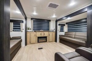 2026 Forest River Cherokee Wolf Den 306MM Couples Travel Trailer Interior Image